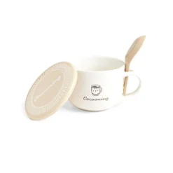 Bol jumbo 62cl avec cuillère et couvercle cocooning