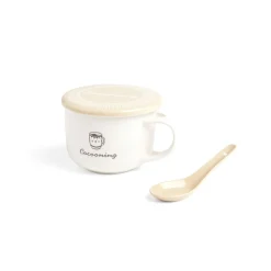 Bol jumbo 62cl avec cuillère et couvercle cocooning