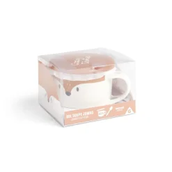 Bol jumbo 62cl avec cuillère et couvercle renard