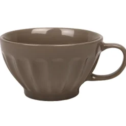 Bol jumbo taupe cotelé