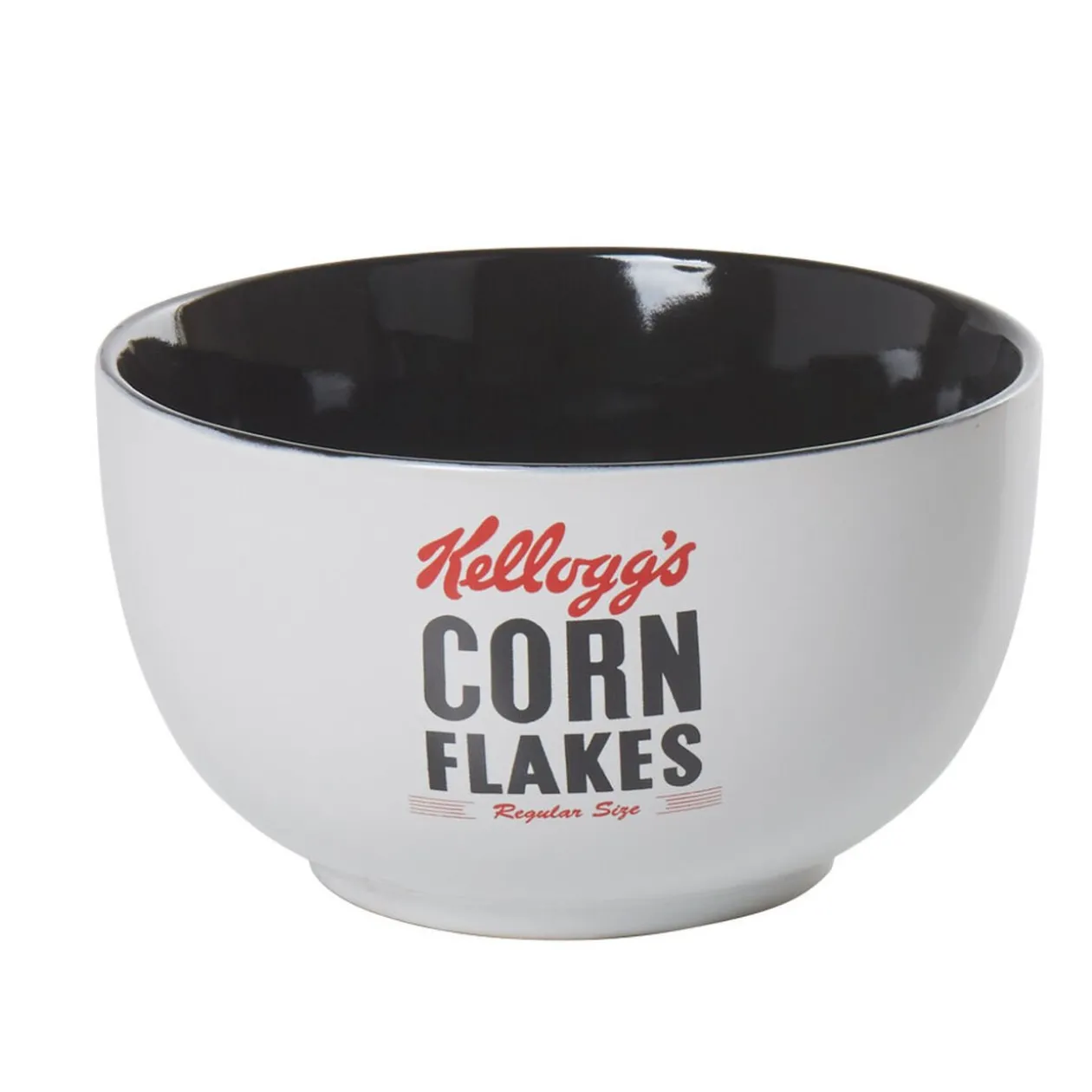 Bol Kellog's Corn flakes blanc et noir