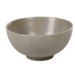 Bol petit déjeuner gris clair en porcelaine grand format