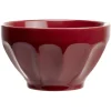 Bol rouge en faïence
