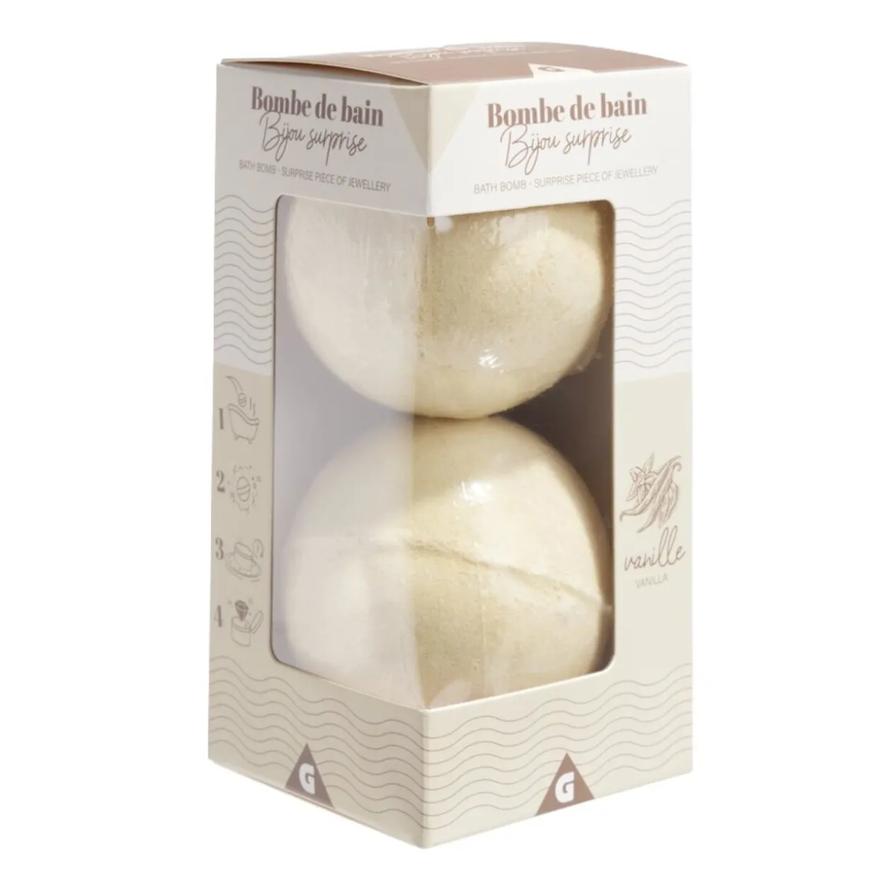 Bombe de bain surprise x2 avec bijou caché