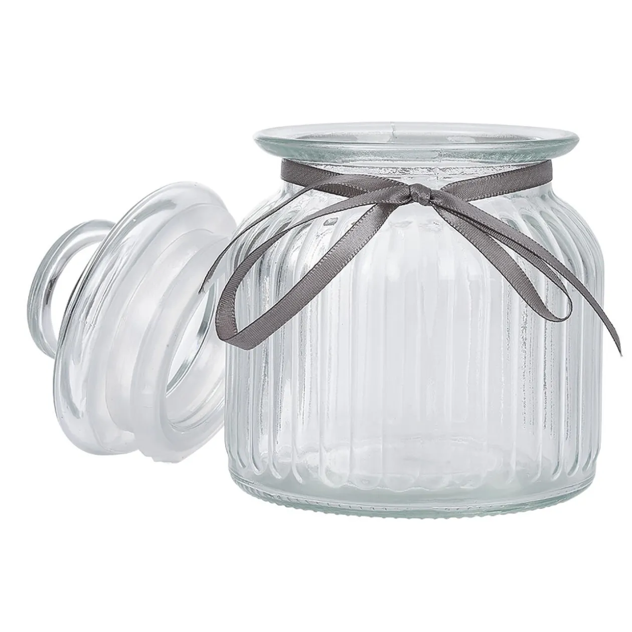 Bonbonnière en verre transparent 0,6L