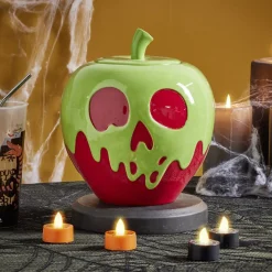 Bonbonnière Halloween Disney Villains rouge et vert Ø20xH22,5cm