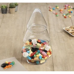 Bonbonnière transparente forme sapin