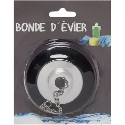Bonde d'évier en acier