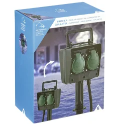 Borne 4 prises à planter