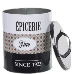 Boîte à 3 compartiments carreaux de ciment noir et blanc