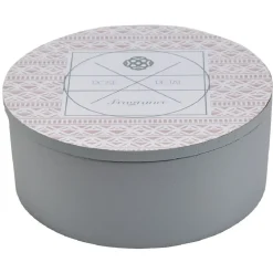 Boîte à bijoux avec miroir rond intégré Ø13,5 cm