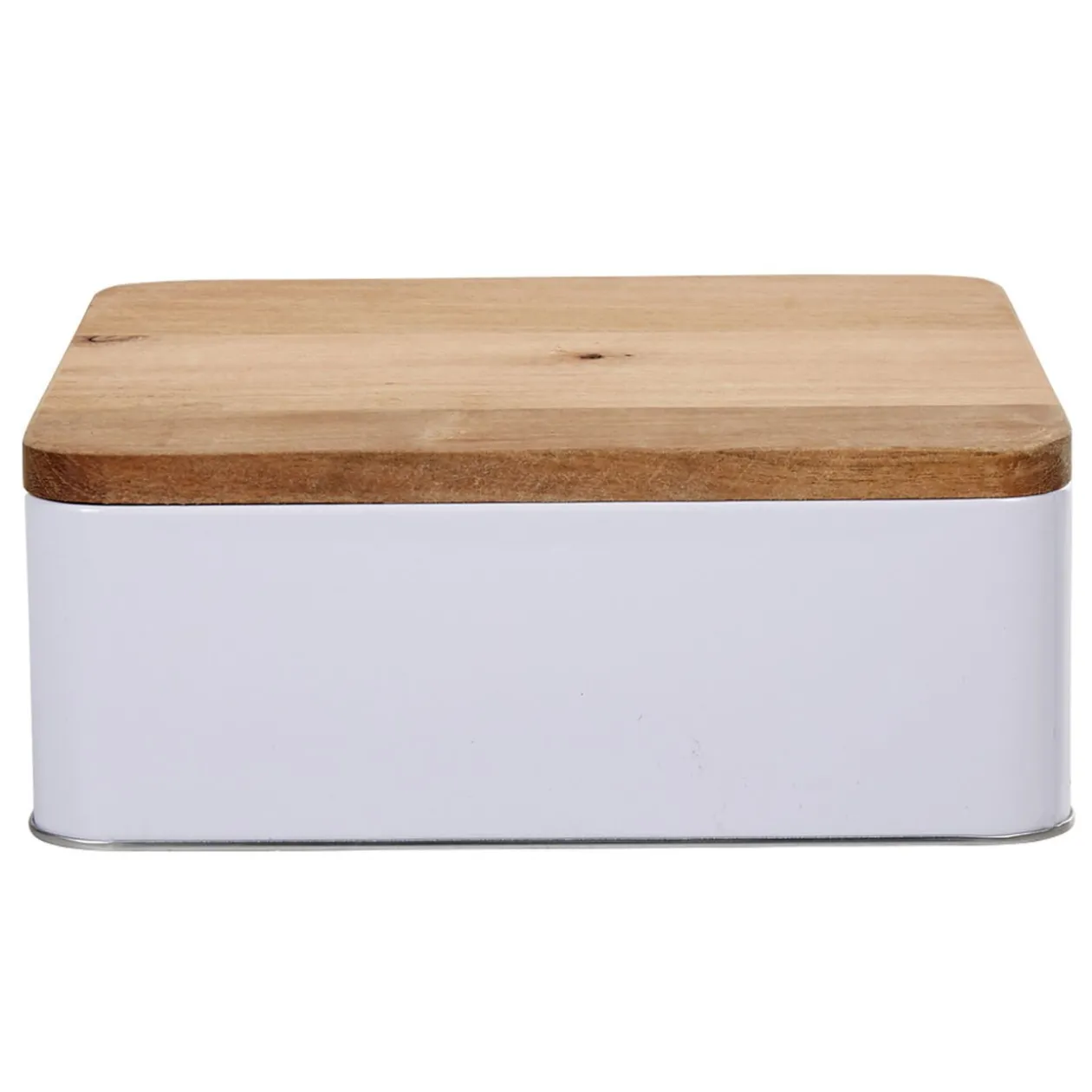 Boîte à biscuit rectangulaire blanc naturel