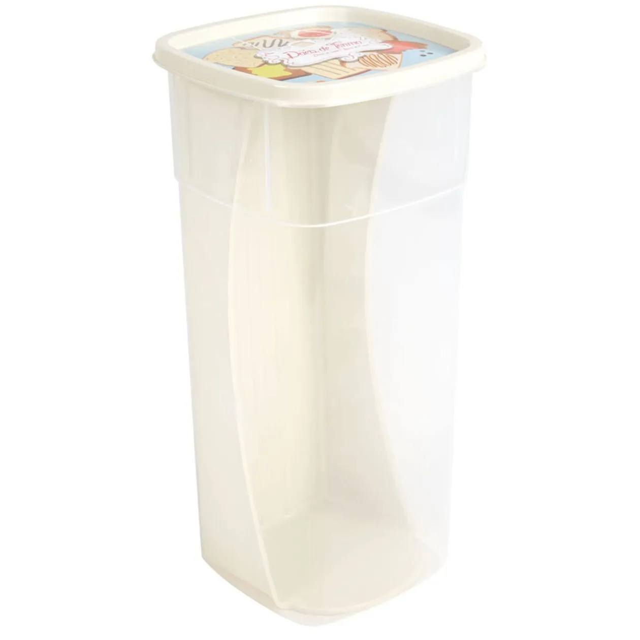 Boîte à brioches et pains de mie avec couvercle décoré