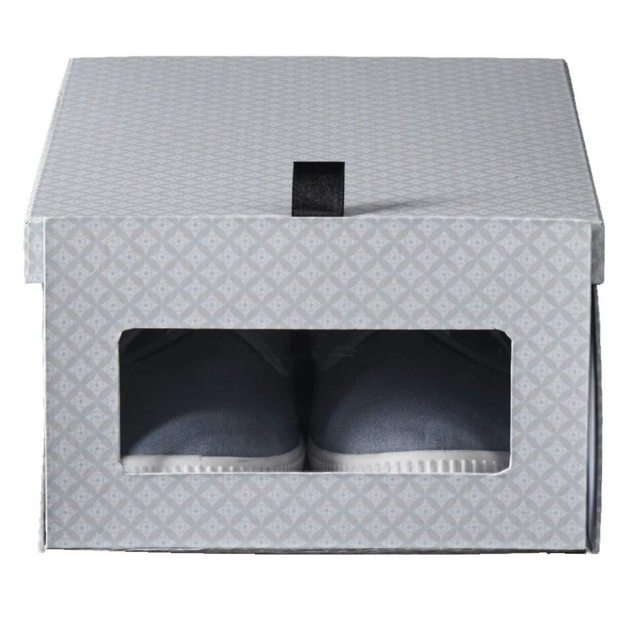 Boîte à chaussures avec fermeture aimantée