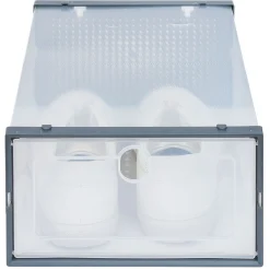 Boîte à chaussures plastique transparent x2