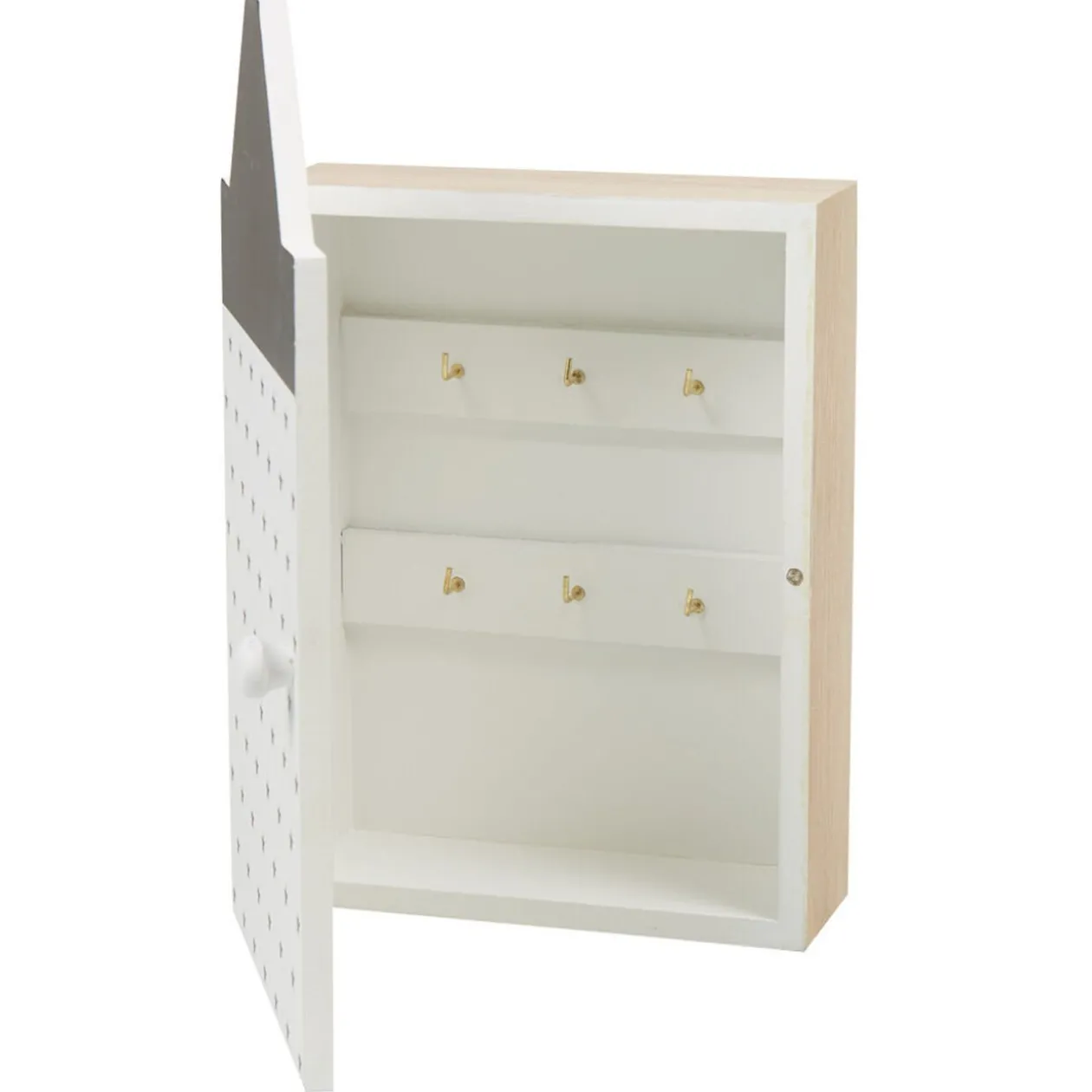 Boîte à clé maison blanc et noir