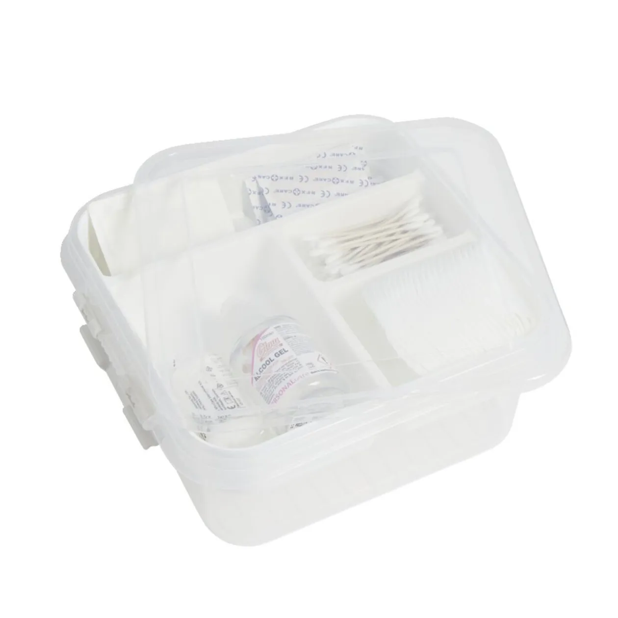 Boîte à compartiments 2 niveaux de rangement 26x25xH11cm