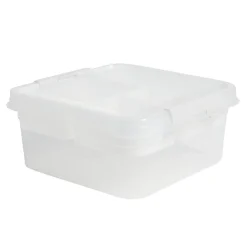 Boîte à compartiments 2 niveaux de rangement 26x25xH11cm