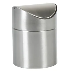 Boîte à coton grise chromé