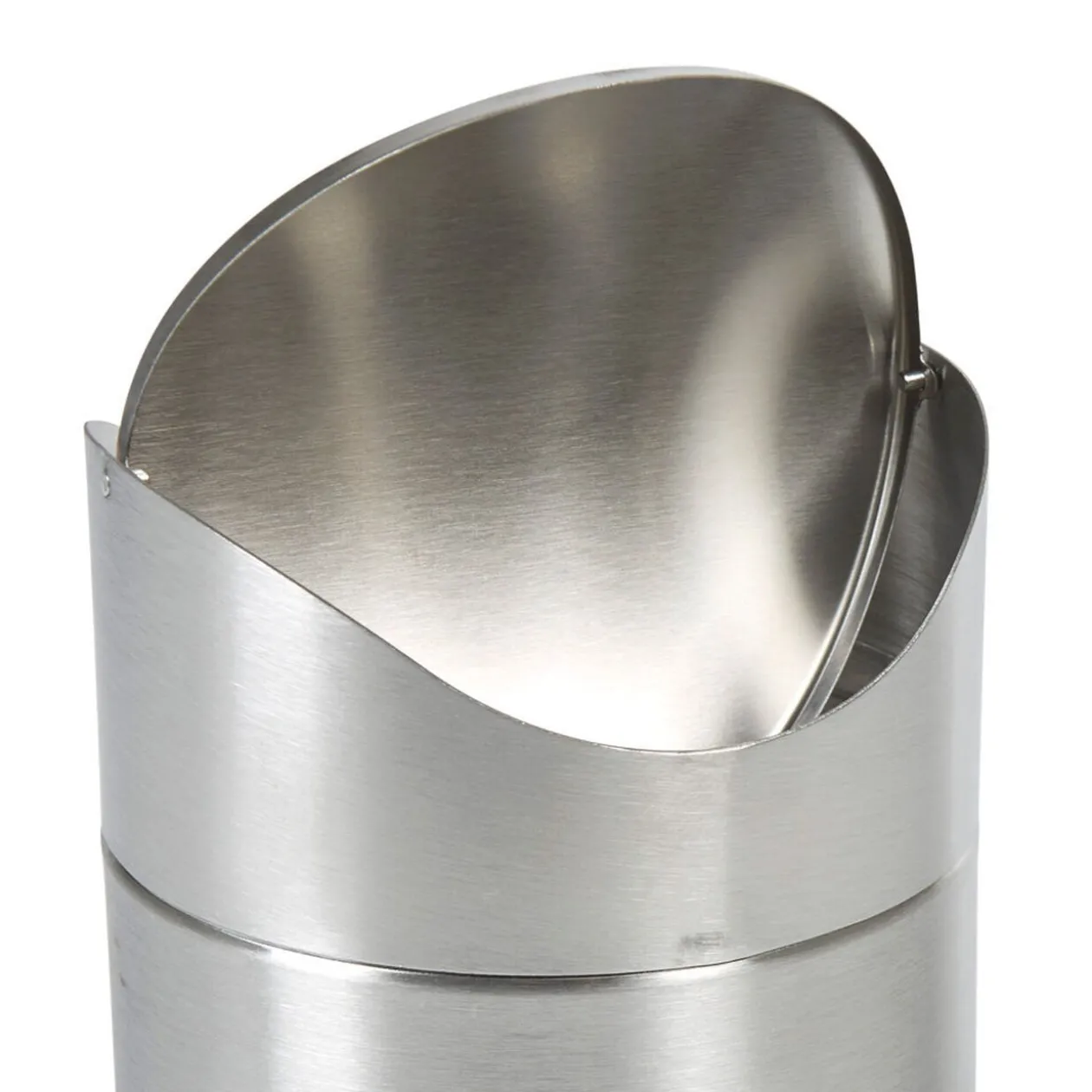 Boîte à coton grise chromé