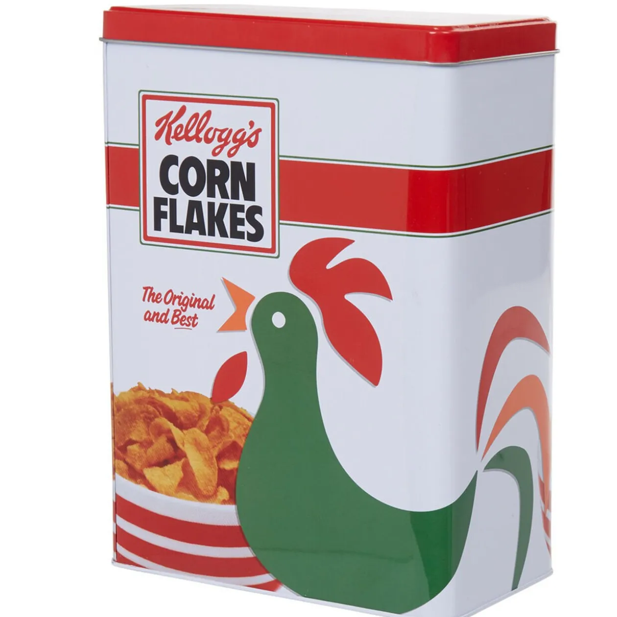 Boîte à céréales en métal Kellogg's Corn flakes motif coq