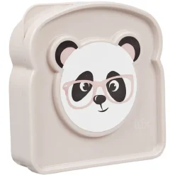 Boîte à goûter enfant design panda bleu ou rose