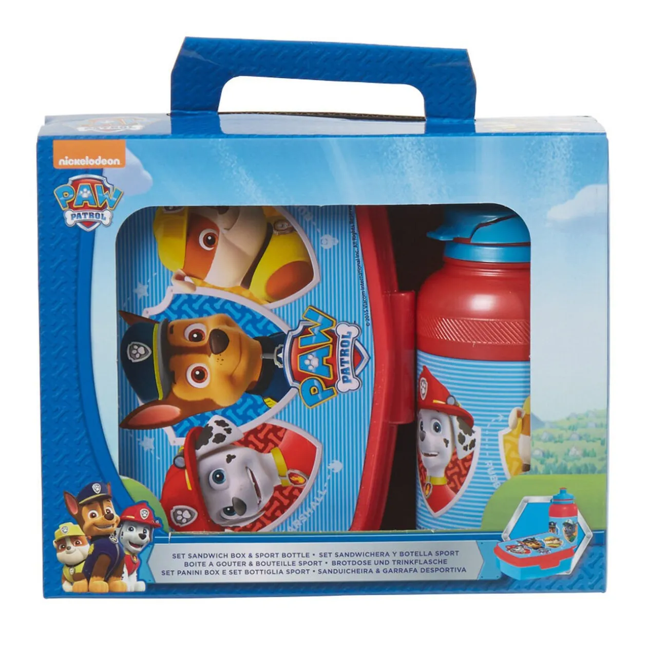 Boîte à goûter et gourde Pat Patrouille