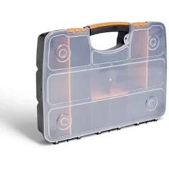 Boîte à outils multi compartiments 38,5x29,5xH6,5cm