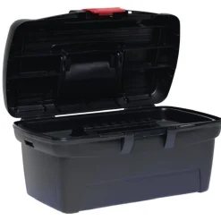 Boîte à outils plastique noir et rouge