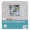 Boîte à pharmacie avec porte en verre verrouillable