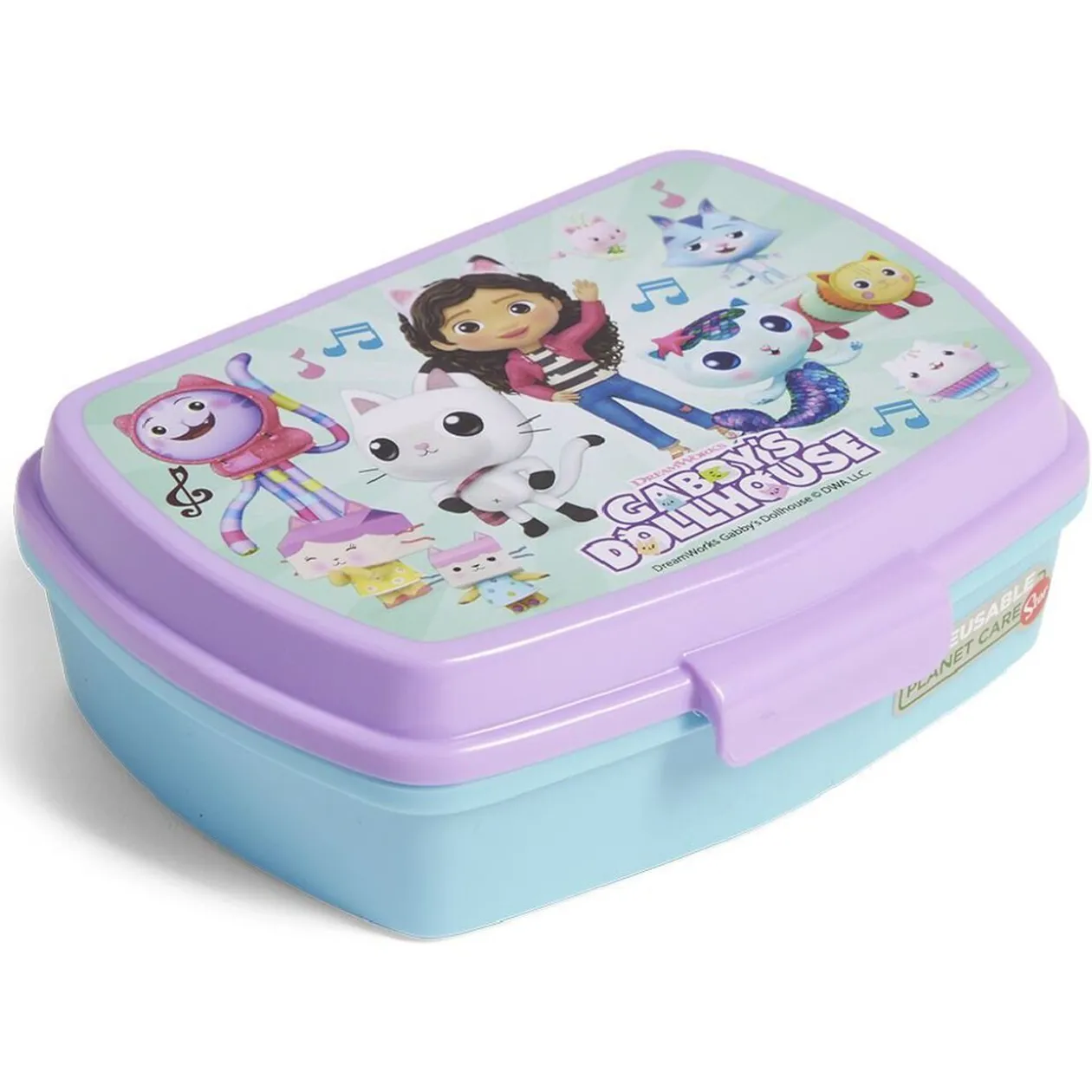 Boîte à sandwich Gabby et la Maison Magique plastique 14x17x5,6cm