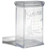 Boîte à sucre 500g plastique transparent 11,5x9xH19cm