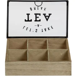 Boîte à thé 6 compartiments Tea break