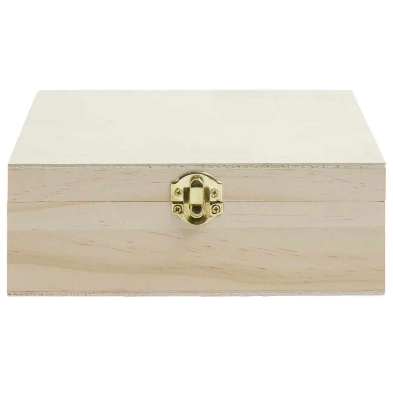 Boîte à thé en bois à personnaliser 20xH7x15cm