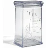 Boîte à thé 500g en plastique transparent 11,5x9xH19cm
