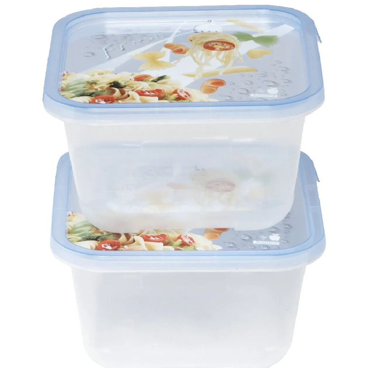 Boîte alimentaire 1,3 L bleue x2