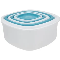 Boîte alimentaire carrée empilable x6