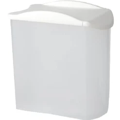 Boîte alimentaire empilable transparente et blanche 1,25 L