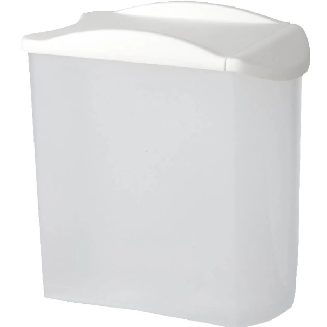 Boîte alimentaire empilable transparente et blanche 1,25 L