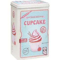 Boîte alimentaire en métal inscription thème cuisine