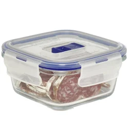 Boîte alimentaire en verre trempé transparent x3