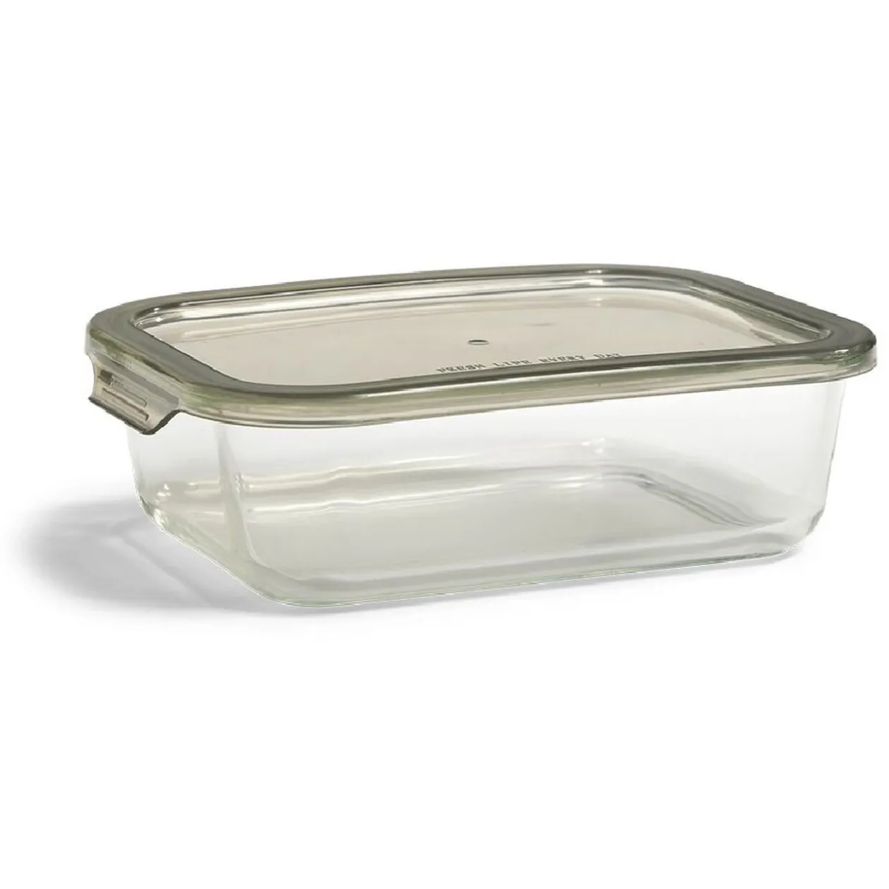 Boîte alimentaire en verre avec couvercle étanche à clips 1L