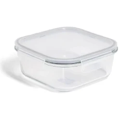 Boîte alimentaire en verre avec couvercle plastique à clips 1,1L