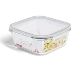 Boîte alimentaire en verre avec couvercle plastique à clips 1,1L