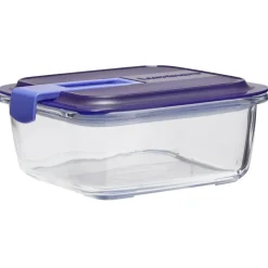 Boîte alimentaire Luminarc verre Easy Box transparent et vert 76 cl