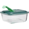 Boîte alimentaire Luminarc verre Esay Box transparent et vert 76 cl