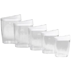 Boîte alimentaire transparente encastrable x5