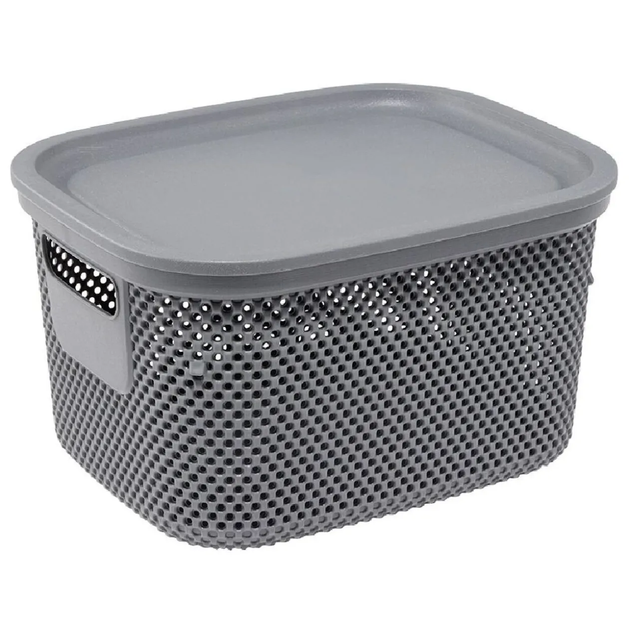 Boîte avec couvercle 6L gris