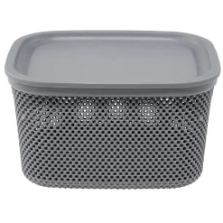 Boîte avec couvercle 6L gris