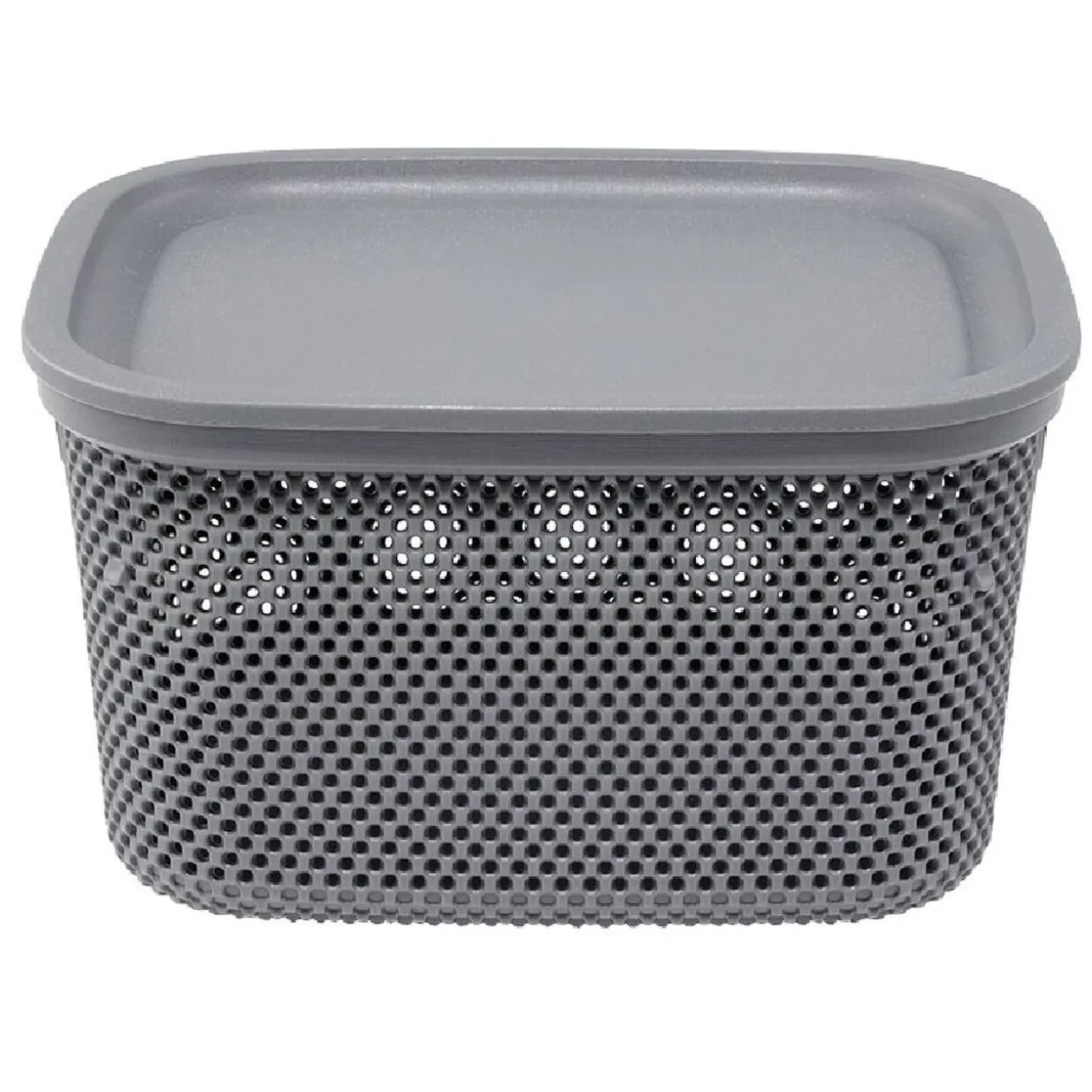 Boîte avec couvercle 6L gris